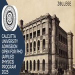 Calcutta University Admission Open For PhD Applied Physics Program 2025